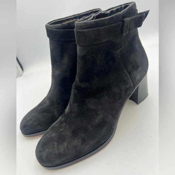 KATE SPADE  NY Madelaine Black Suede Ankle Booties Women’s Size US 8 EU 38.5 NEW - Picture 3 of 12